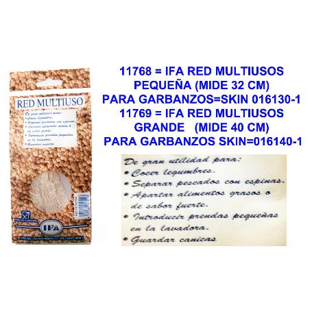 IFA RED MULTIUSOS PEQUEÑA (MIDE 32 CM) GARBANZOS SKIN 016130-1