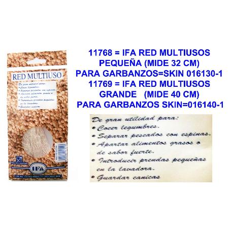 IFA RED MULTIUSOS GRANDE   (MIDE 40 CM) GARBANZOS SKIN 016140-1