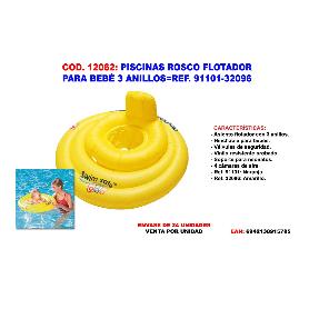 PISCINAS ROSCO FLOTADOR PARA BEBE 3 ANILLOS 91101-32096