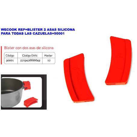 WECOOK REP BLISTER 2 ASAS SILICONA PARA TODAS LAS CAZUELAS 90001