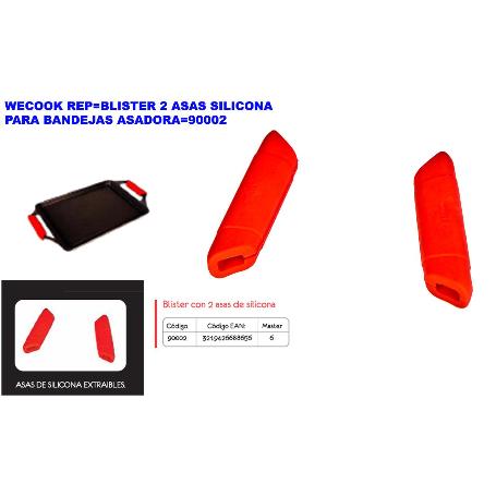 WECOOK REP BLISTER 2 ASAS SILICONA PARA BANDEJAS ASADORA 90002