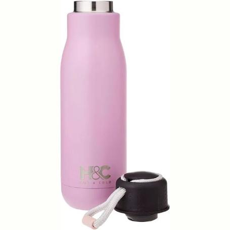 WECOOK BOTELLA TERMICA  ACERO INOX H&C 350 ML ROSA REF. 63350