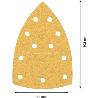 PAPEL DE LIJA EXPERT C470 CON 11 ORIFICIOS PARA MULTILIJADORAS DE 102 X 62 MM, 93 MM, G 80, 10 UNIDADES