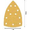 PAPEL DE LIJA EXPERT C470 CON 11 ORIFICIOS PARA MULTILIJADORAS DE 102 X 62 MM, 93 MM, G 180, 10 UNIDADES