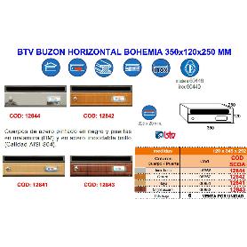 BTV BUZON HORIZONTAL BOHEMIA 3 NOGAL OSCURO 350X120X250 MM 06853