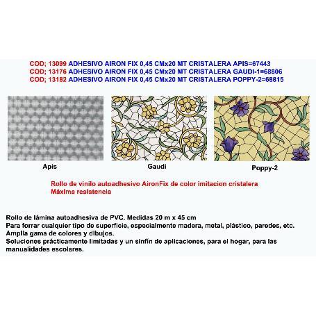 ADHESIVO AIRON FIX 0,45 CMX20 MT CRISTALERA GAUDI-1 68806