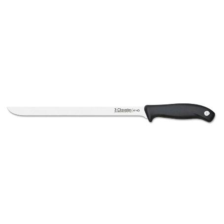 3 CLAVELES CUCHILLO EVO PL.JAMONERO 25 CM-10 E 01359