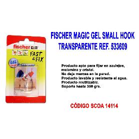 FISCHER COLGADOR TEMPORAL MAGIC GEL SMALL HOOK TRANS 533609