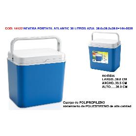 NEVERA PORTATIL ATLANTIC 30 LITROS AZUL 39.0X39.5X39.0 144-5038