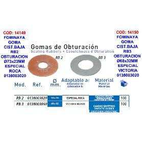 FOMINAYA GOMA CIST.BAJA RB2 OBTURACION Ø73X23MM ROCA 0138003020