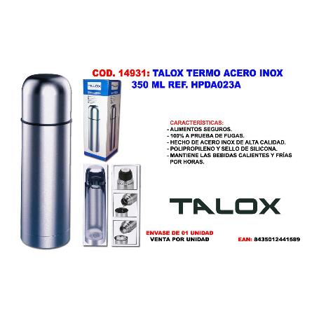 TALOX TERMO ACERO INOX 350 ML HPDA023A