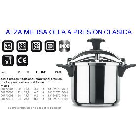 ALZA MELISA OLLA EXPRES TRADICIONAL CLASICA   4 LITROS 00170004