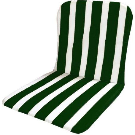 PLAYA COJIN MONOBLOC BAJO (4 UND)VERDE-BLANCO 75X42X1.5CM 10002