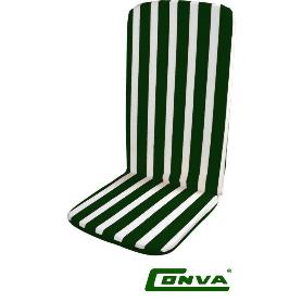 PLAYA COJIN MONOBLOC ALTO VERDE-BLANCO 120X47X2.5CM 10302