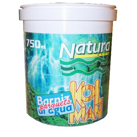 PINTURA FINSTOCK BARNIZ PARQUETS AL AGUA KOLMAN NATURA K 750 ML.