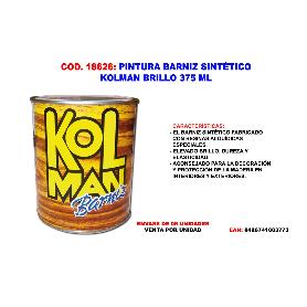 PINTURA BARNIZ SINTETICO KOLMAN BRILLO 375 ML.