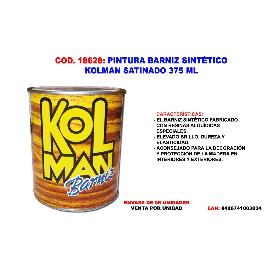 PINTURA BARNIZ SINTETICO KOLMAN SATINADO 375 ML.