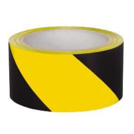 GEKO BANDA CINTA SEÑALIZACION ROLLO 7 CMX200 M AMARI-NEGRA 200-6