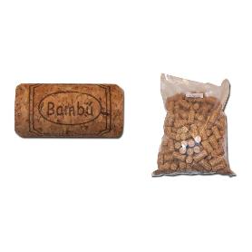 BAMBU T-CORCHO CILINDRICO 38X23 BOLSA 200 U.AGLOMERAD NATU 11116