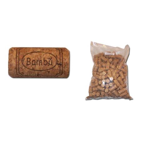 BAMBU T-CORCHO CILINDRICO 38X23 BOLSA 200 U.AGLOMERAD NATU 11116