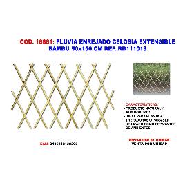 PLUVIA ENREJADO CELOSIA EXTENSIBLE BAMBU   50X150 CM RB111013