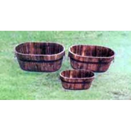 BAMBU SET 3 MACETAS DE MADERA 45X27X19 39X23X17 32X17X14 CM 280B