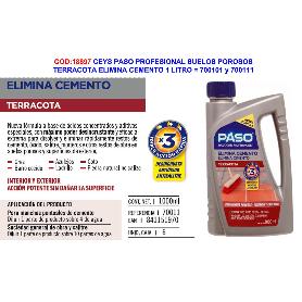 CEYS PASO SUELOS TERRACOTA ELIMINA CEMENTO 1 L 700101-700111