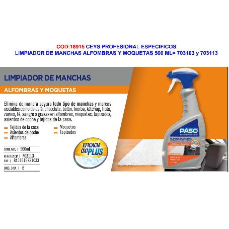 CEYS PASO ESPECIFICOS LIMPIADOR DE MANCHAS 500 ML 703113-703023