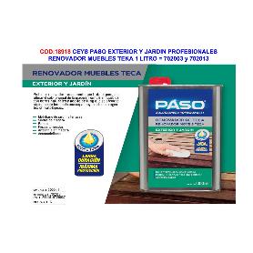 CEYS PASO EXT.Y JARDIN RENOVADOR MUEBLE TECA 1 LT 702003-702013