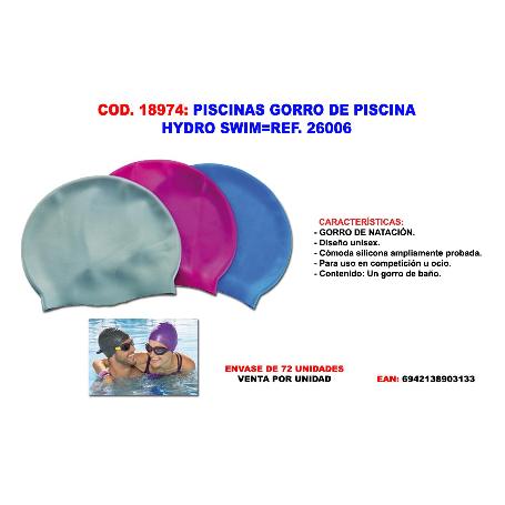 PISCINAS GORRO DE PISCINA HYDRO SWIM 26006