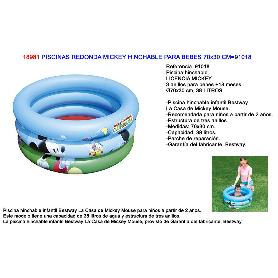 PISCINAS REDONDA INFANTIL BEBES MICKEY HINCHABLE 70X30 91018