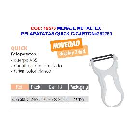 MENAJE METALTEX PELAPATATAS QUICK C-CARTON 252750