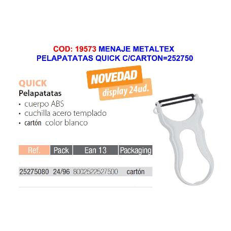 MENAJE METALTEX PELAPATATAS QUICK C-CARTON 252750