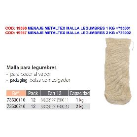 MENAJE METALTEX MALLA LEGUMBRES 1 KG  735001