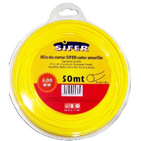 SIFER HILO DESBROZADORA AMARILLO REDONDO 3.00 MMX 50 MT 48222005