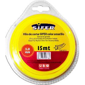 SIFER HILO DESBROZADORA AMARILLO ESTRELLA 3.00 MMX 15 M 48222010