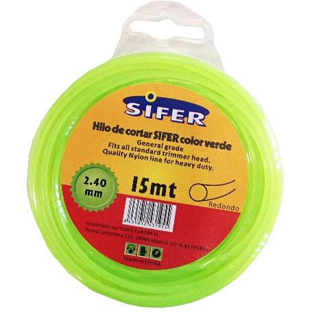 SIFER HILO DESBROZADORA VERDE REDONDO 2.40 MMX 15 MT 48222061