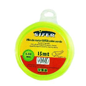 SIFER HILO DESBROZADORA VERDE REDONDO 3.00 MMX 15 MT 48222062