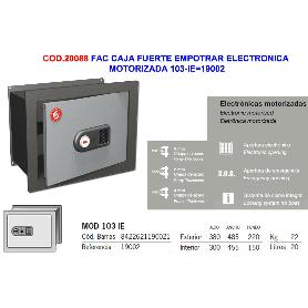 FAC CAJA FUERTE EMPOTRAR ELECTRONICA MOTORIZADA 103-IE 19002