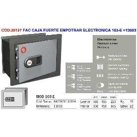 FAC CAJA FUERTE EMPOTRAR ELECTRONICA 103-E  13003