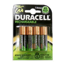 DURACELL RECARGABLE 4 PILAS    AA ( LR06 ) 1300 MAH B4