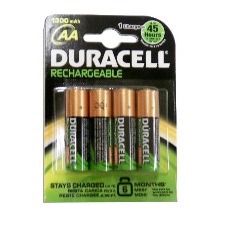 DURACELL RECARGABLE 4 PILAS    AA ( LR06 ) 1300 MAH B4