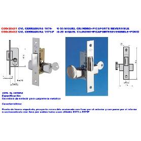 CVL CERRADURA 1979- -0-20 NIQUEL CILINDRO+PICAPORTE REVERS 80974