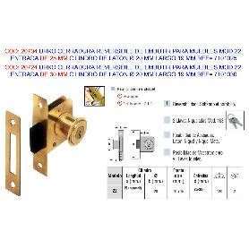 URKO CERRAD.EMBUT.  22   ENTR 25-CILIND 19 REVERS.MUEBLE 7101025