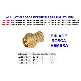 ACC.LATON R-EXT.ENLACE R-HEMBRA 20-1-2 PARA POLIETIL ALREERH2012
