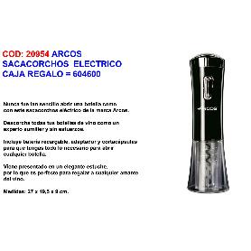 ARCOS  SACACORCHOS  ELECTRICO CAJA REGALO   604600