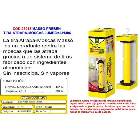 MASSO PREBEN TIRA ATRAPA-MOSCAS JUMBO 231406