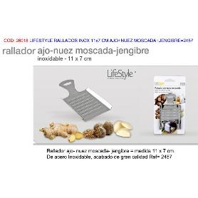 LIFESTYLE RALLADOR INOX 11X7 CM AJO+NUEZ MOSCADA+JENGIBRE 2457