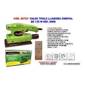 TALOX TOOLS LIJADORA ORBITAL 135 W REF. S006