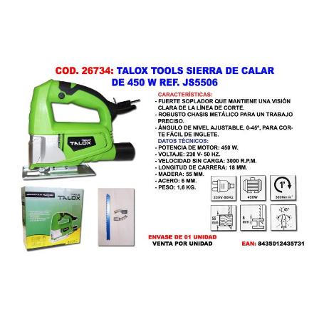 TALOX TOOLS SIERRA DE CALAR 450 W JS5506